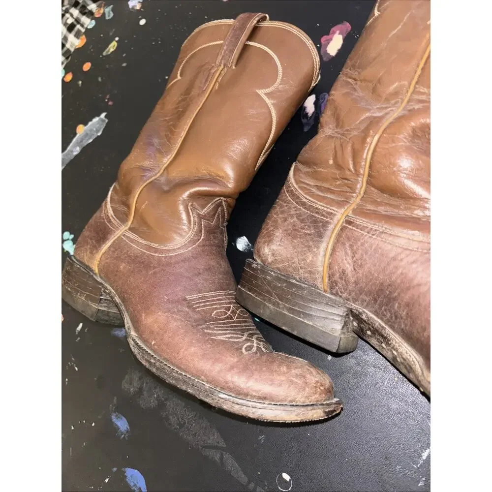 Vintage Tony Lama Cowboy Boots 7B Great Condition